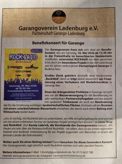Pressebericht über Rock4Aid 2026